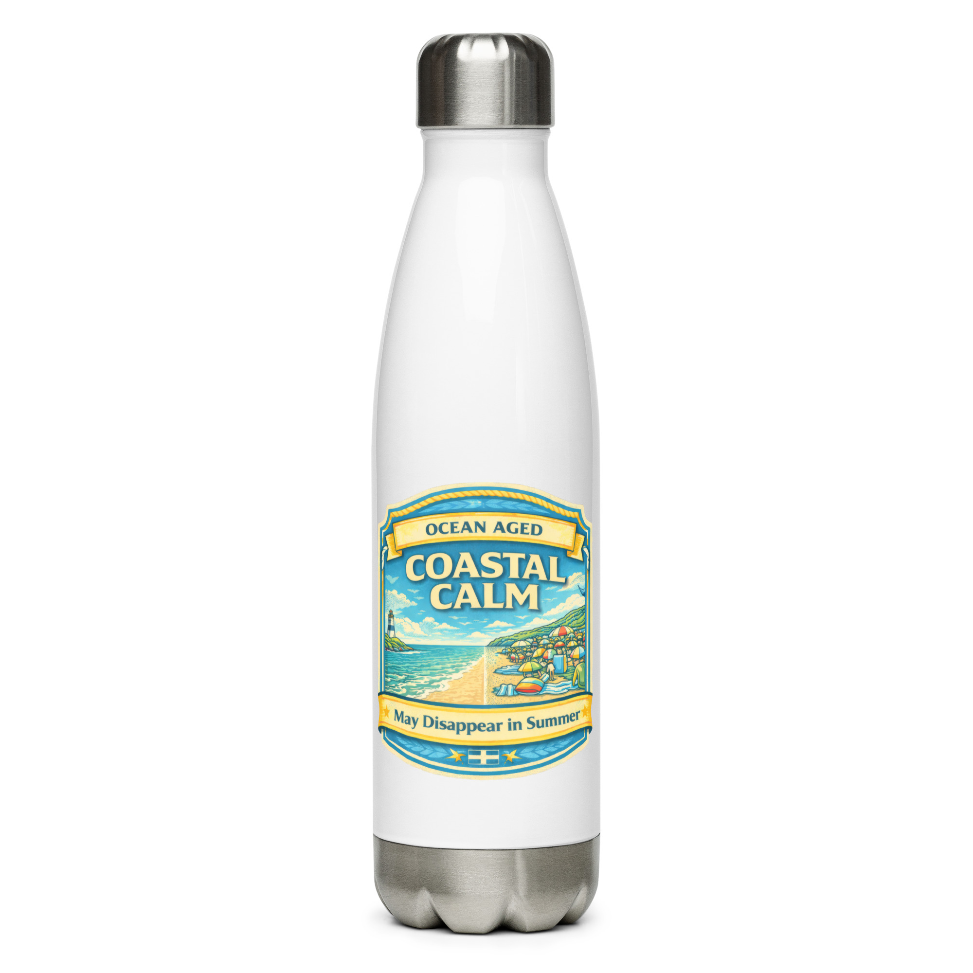 Coastal Calm - Stainless steel water bottle