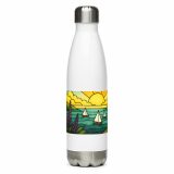 Harbour Light at Golden Bay - Stainless steel water bottle