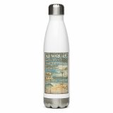 Newquay Surf Signboard - Stainless steel water bottle