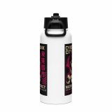 Neon District - Stainless steel water bottle with a straw lid