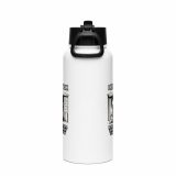 Eric - I Hide at Work - Stainless steel water bottle with a straw lid