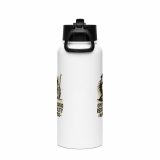 Operation Avoid Responsibility - Stainless steel water bottle with a straw lid