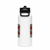 Hot Wife to Hot Mess - Stainless steel water bottle with a straw lid