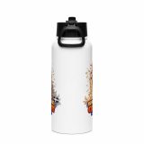 WHAT THE CLUCK EH - COCKREL - Stainless steel water bottle with a straw lid