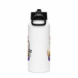 SORT YOURSELF OUT - HEN - Stainless steel water bottle with a straw lid