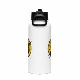SMILE GLITCH - Stainless steel water bottle with a straw lid