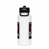 CTRL+ALT+DEL MY FEELINGS - Stainless steel water bottle with a straw lid
