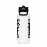 Im Not a Robot - Stainless steel water bottle with a straw lid