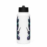 Silas Thornveil - Stainless steel water bottle with a straw lid
