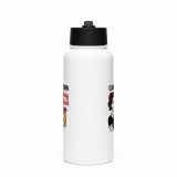 Clean Kitchen Dirty Mind - Stainless steel water bottle with a straw lid