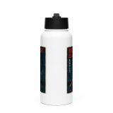 Midnight Blade - Stainless steel water bottle with a straw lid