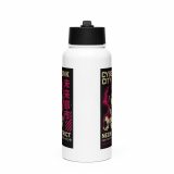 Neon District - Stainless steel water bottle with a straw lid