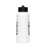 Eric - I Hide at Work - Stainless steel water bottle with a straw lid