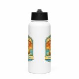Pasties First - Stainless steel water bottle with a straw lid
