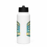 Unpredictable Quality – Cornish Weather - Stainless steel water bottle with a straw lid