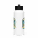 Local Strength – Stainless steel water bottle with a straw lid