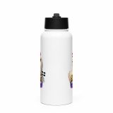 SORT YOURSELF OUT - HEN - Stainless steel water bottle with a straw lid
