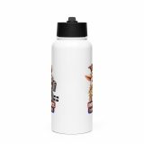 BAD INFLUENCE DOWN ERE - GOAT - Stainless steel water bottle with a straw lid