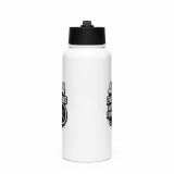 404 Emotions Not Found - Stainless steel water bottle with a straw lid