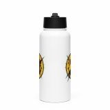 SMILE GLITCH - Stainless steel water bottle with a straw lid