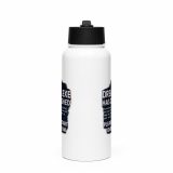 DREAM HAS CRASHED - Stainless steel water bottle with a straw lid