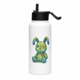 Oliver Dripwood -  Stainless steel water bottle with a straw lid