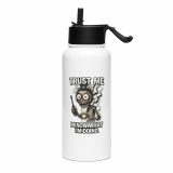 ERIC TRUST ME - Stainless steel water bottle with a straw lid