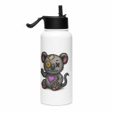 Milo Patchwick - Stainless steel water bottle with a straw lid