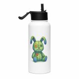 Oliver Dripwood -  Stainless steel water bottle with a straw lid