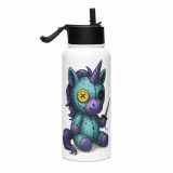 Silas Thornveil - Stainless steel water bottle with a straw lid