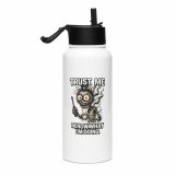 ERIC TRUST ME - Stainless steel water bottle with a straw lid