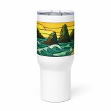 Tides of the Mount - Travel mug with a handle