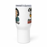 Coffee Because Murder Is Wrong - Travel mug with a handle