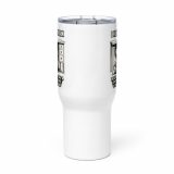Eric – Travel Mug with a Handle white 25oz front — Golden Idiot: The Eric Collection