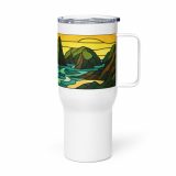 Tides of the Mount - Travel mug with a handle