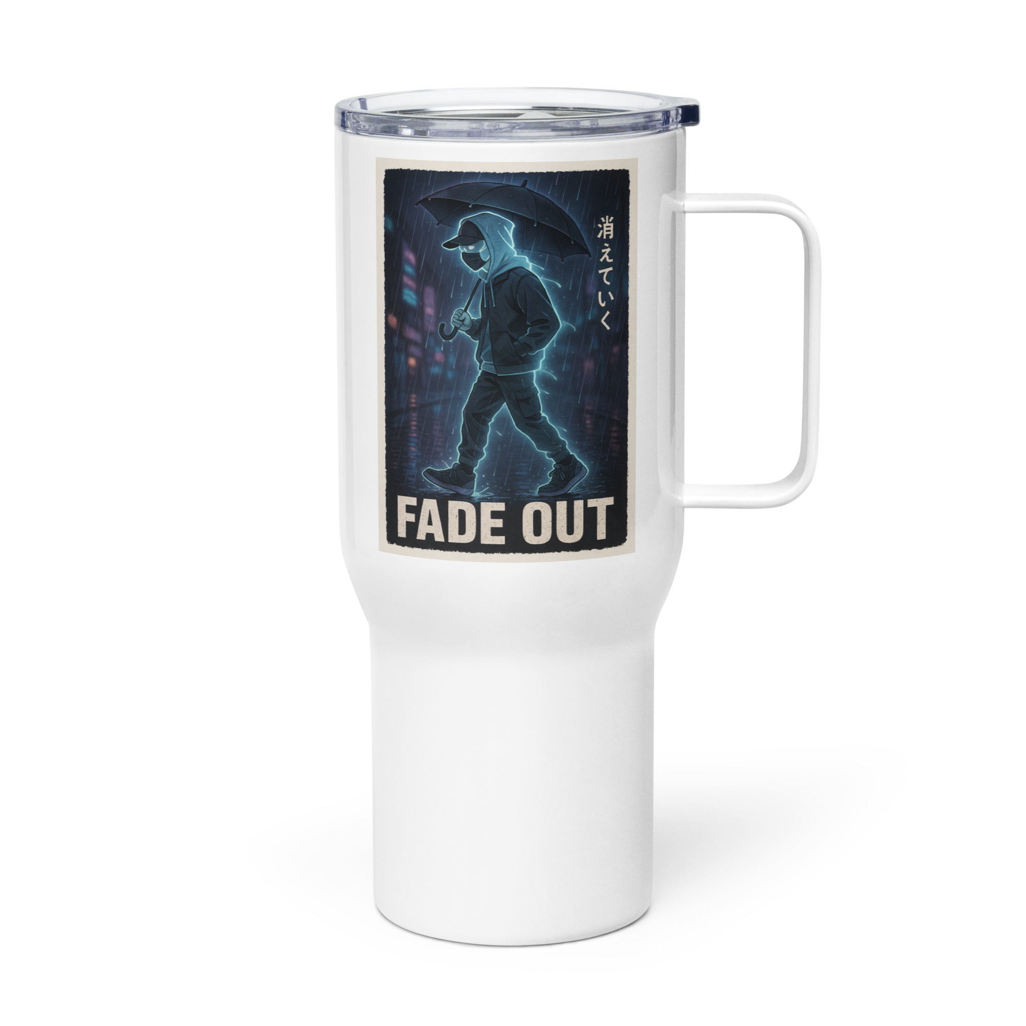 Fade Out - Travel mug with a handle