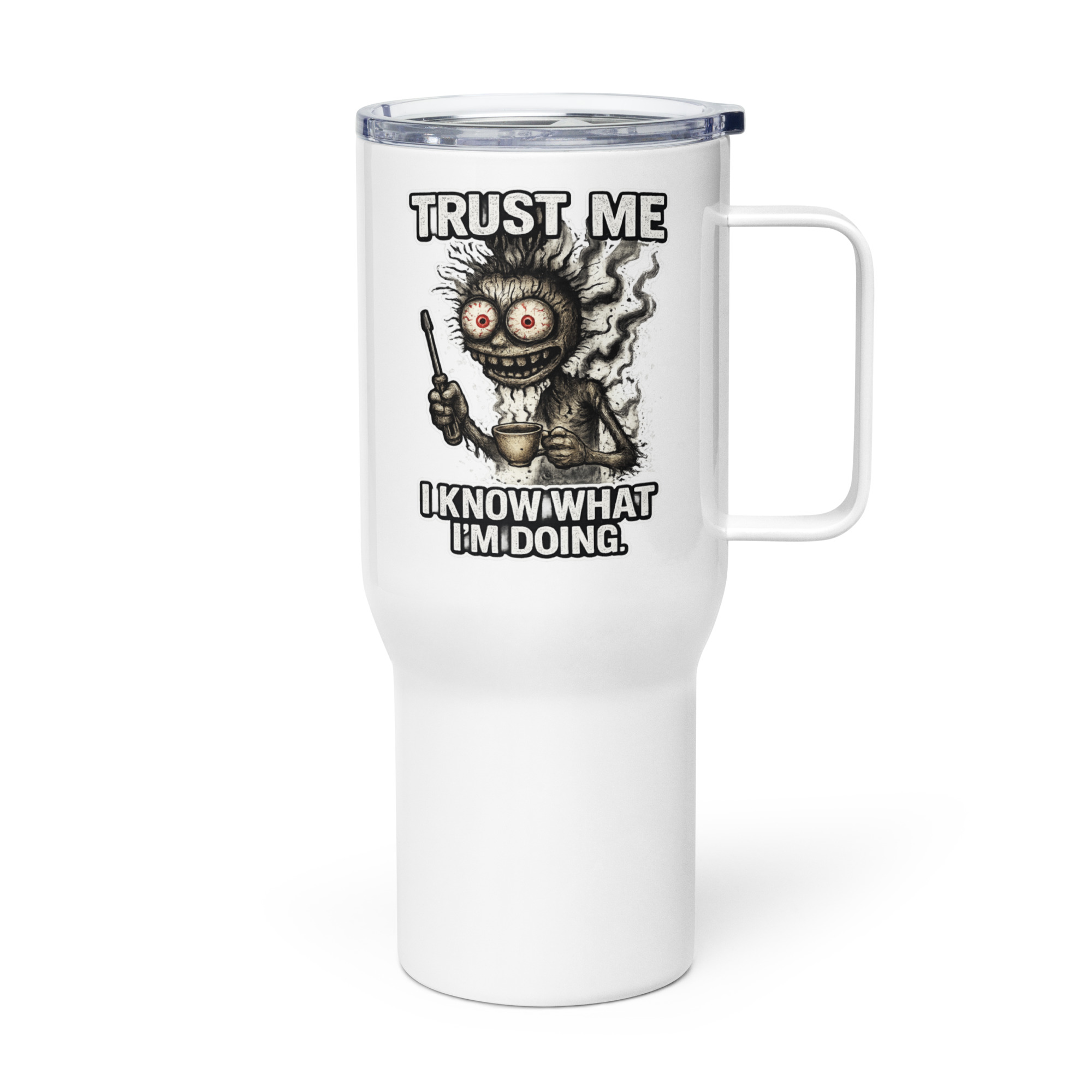 ERIC TRUST ME - Travel mug with a handle