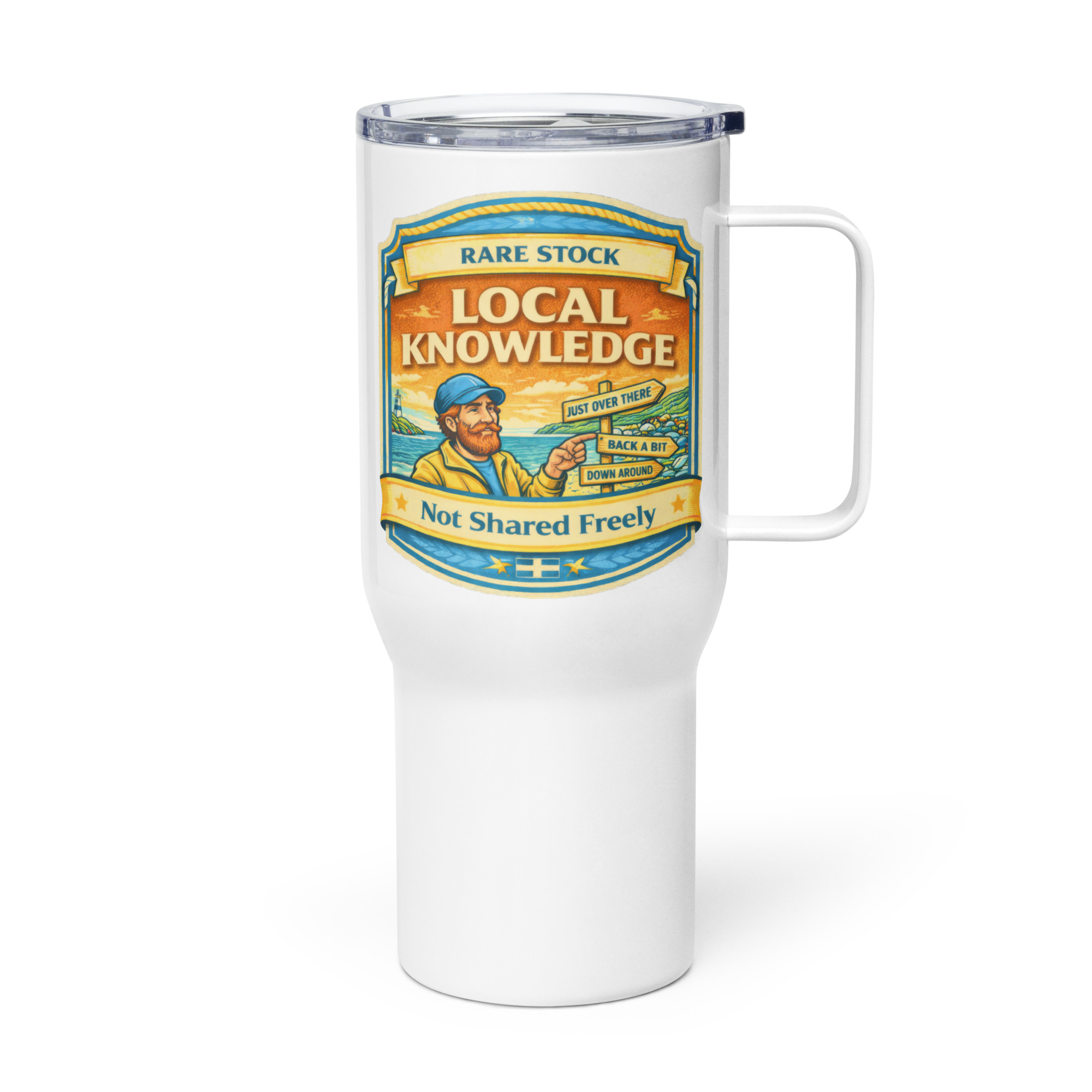 Rare Stock – Local Knowledge - Travel mug with a handle
