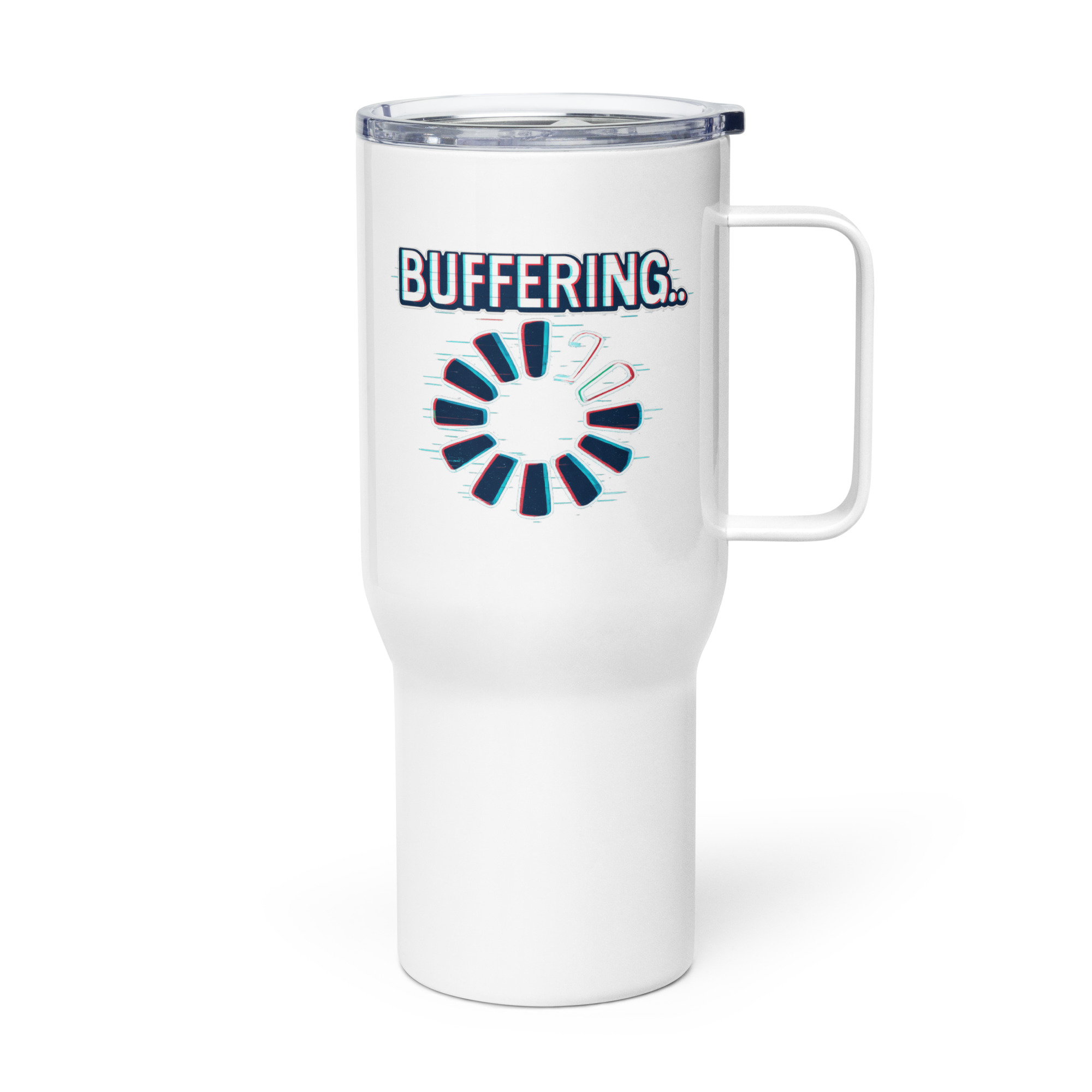BUFFERING - Travel mug with a handle