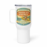 Proper Job Energy - Travel mug with a handle