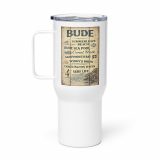 Bude Coastal Signboard - Travel mug with a handle