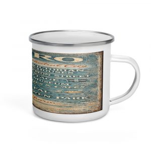 Truro City Signboard - Enamel Mug mockup 1