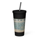 Truro City Signboard - Insulated Tumbler with a Straw mockup 3