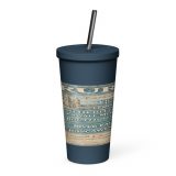Truro City Signboard - Insulated Tumbler with a Straw mockup 5