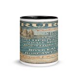 Truro City Signboard - Mug with Color Inside mockup 2