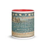 Truro City Signboard - Mug with Color Inside mockup 5