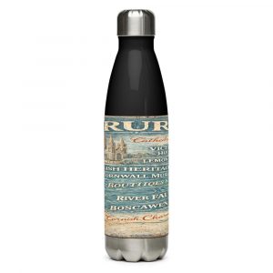 Truro City Signboard - Stainless Steel Water Bottle mockup 1