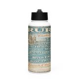 Truro City Signboard - Stainless Steel Water Bottle with a Straw Lid