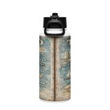 Truro City Signboard - Stainless Steel Water Bottle with a Straw Lid mockup 2