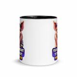 YEAH I MENT TO DO THAT PROPER JOB - PIG - Mug with Color Inside